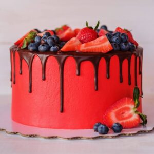 Chillie_Red_Chocolate_Drip_Cake_CGC123_Cakes_Delivery_In_Jaffna_CAKESANDGIFTS.COM
