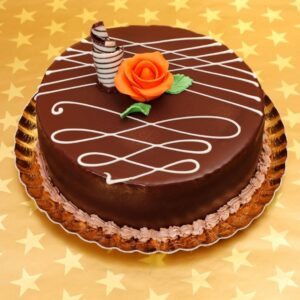 Chocolate_Cake_with_White_Swirls_on_Top_CGC136_Cakes_Delivery_In_Jaffna_CAKESANDGIFTS.COM