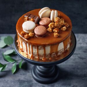 Chocolate_Drip_Cake_with_Macroons_CGC103_Cakes_Delivery_In_Colombo_CAKESANDGIFTS.COM